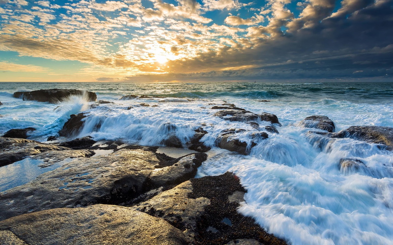 flowing water, white, water, horizon over water, blue, rock, sky, tranquil scene, beach, rock - object, sea, solid, motion, no people, abstract, power in nature