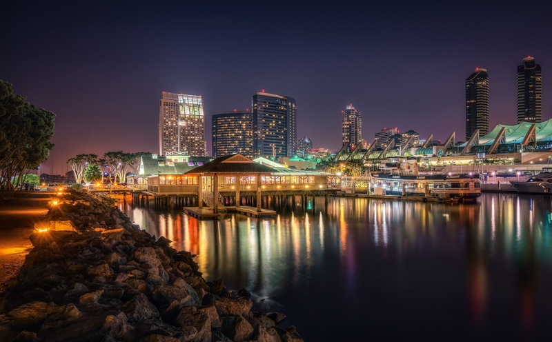 outdoors, Sony, joes, scene, night, san, diego, skyscraper, apartment, sandiego, Convention, joescrabshack, 5K, residential district, Downtown, waterfront