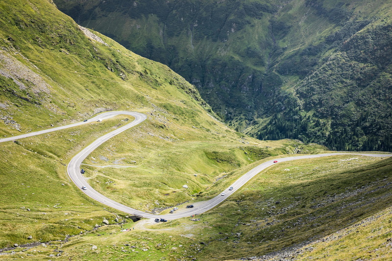 transfagarasan, nature, high angle view, no people, curve, transportation, land, winding, road, 4K, roads, traveling, ecology, Romanian, mountain road