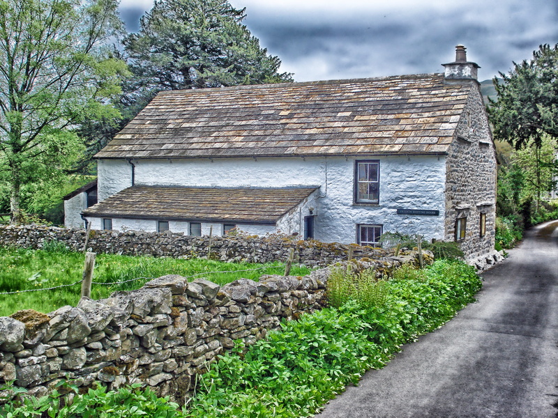 Dark Sky, architecture, plant, building, built structure, trees, no people, chimney, plants, outside, house, building exterior, grey, road, history, clouds