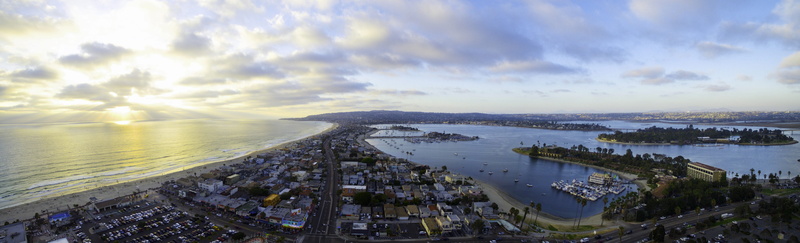 building, street, architecture, cityscape, beach, building exterior, high angle view, united states, sea, aerial view, skyscraper, sandiego, cloud - sky