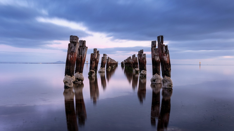 1080P, overcast, landscape, sea