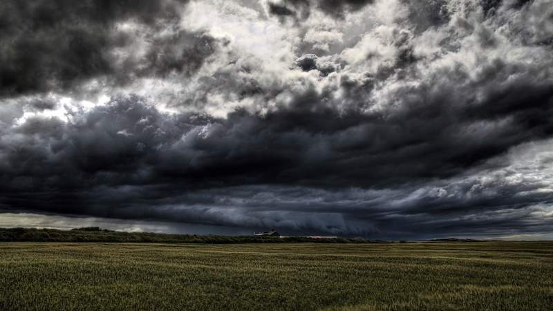 HDR, nature, 1080P, storm, overcast, clouds, landscape
