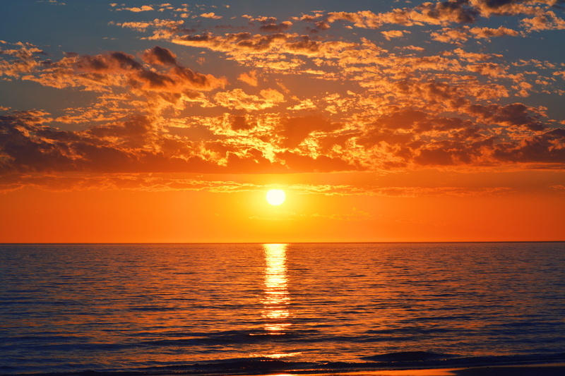 orange, beach, tranquility, uruguay, water, tranquil scene, sunrise, sky, outdoors, heaven, nature, reflection, summer, horizon over water, orange color