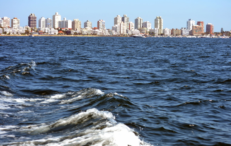 architecture, water, uruguay, skyscraper, punta del est, sky, nature, building exterior, built structure, cityscape, landscape, waterfront, financial district