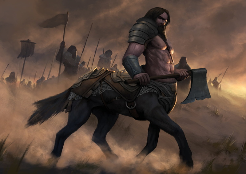 Fantasy, Centaur, Warrior, 1080P