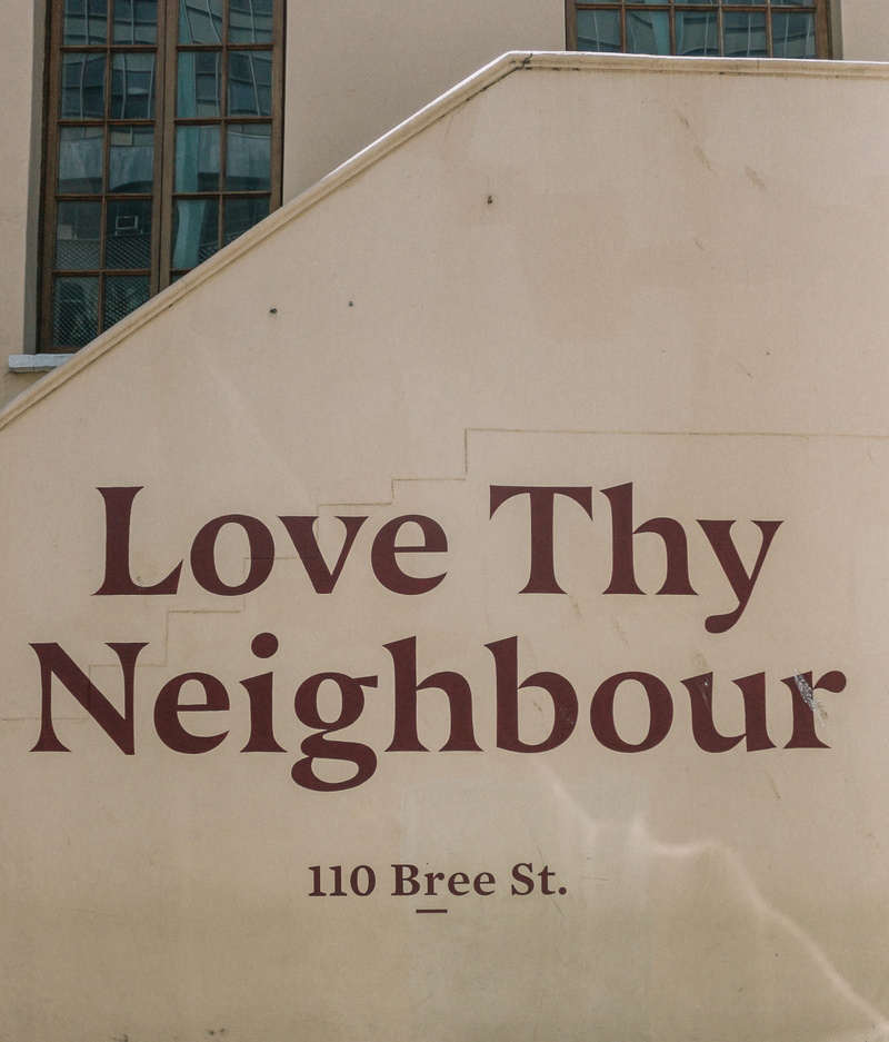 neighbour, building exterior, western script, architecture, sign, message, no people, information, love, window, low angle view, day, capital letter, thy