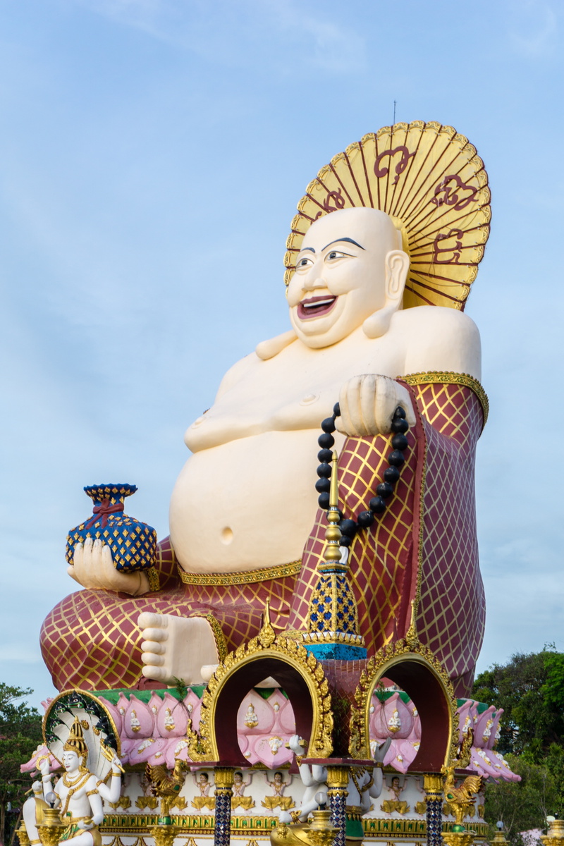 koh samui, representation, belief, no people, nature, sculpture, built structure, koh phangan, place of worship, art and craft, male likeness, temple - Building
