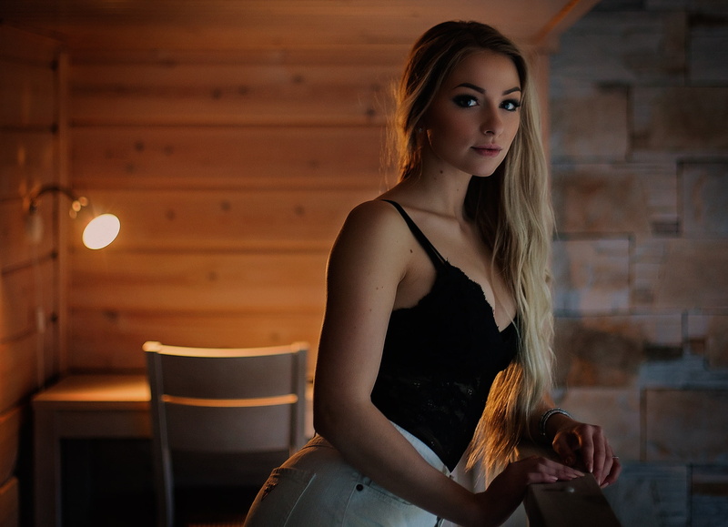 Night, Blonde, Beauty, Mood, View, Girl, 1080P, Shorts, Good