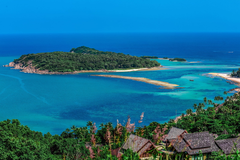 island, tree, samui photography, horizon over water, plant, beach, thailand, land, koh samui, scenics - nature, sea, sky, ko samui, bay, water, travel destinations