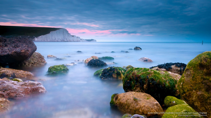 seven, east, sisters, cliffs, beach, 2K, england, Beaches, haven, cuckmere, sussex
