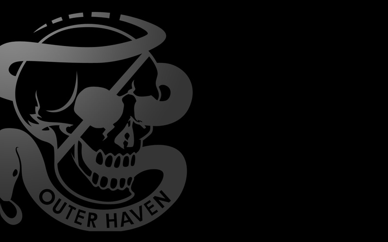 black, logo, symbol, outer haven, skull, 720P