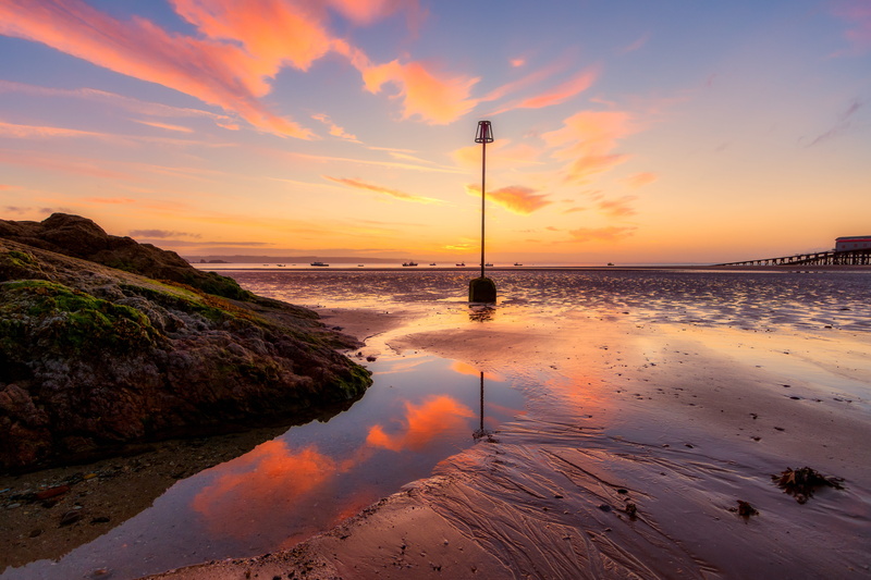 coast, reflection, non-urban scene, nature, early, low tide, sunrise, boats, sea, tranquility, no people, sunset, idyllic, beauty in nature, cloud - sky
