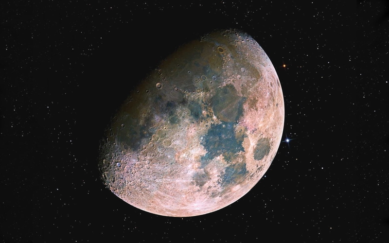 Moon, satellite, moons, art, the moon, space, 720P, lune, hd, Lunar