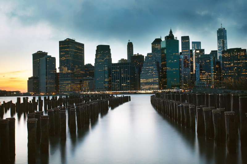 financial district, architecture, 1080P, skyscraper, modern, buildings, water, urban skyline, pier, tall, waterfront, no people, sunset, s, residential district