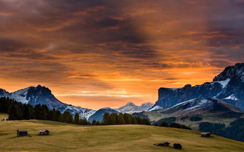 tranquility, sunlight, landscape, beauty In Nature, snowy mountains, european Alps, vacations, hill, mountain Peak, sunset, north Tirol, tourism, land