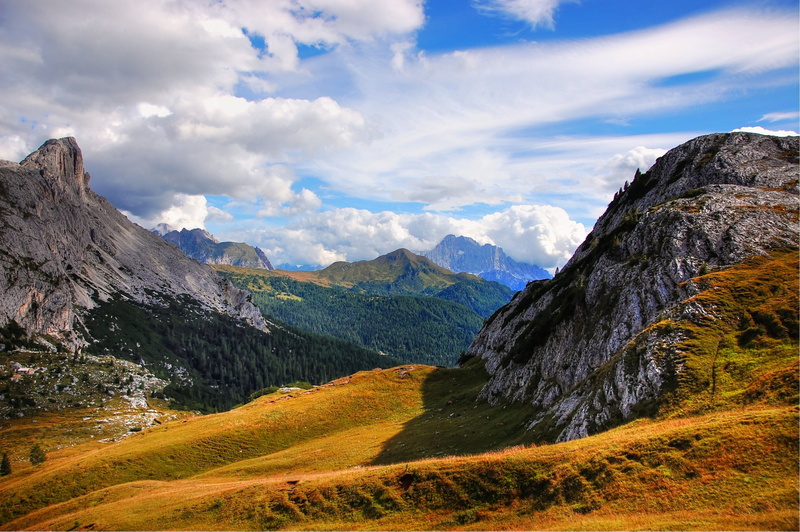 green Color, formation, tree, day, no People, italy, north Tirol, rural Scene, mountain Peak, scenics - nature, valley, land, summer, hill, rock - Object
