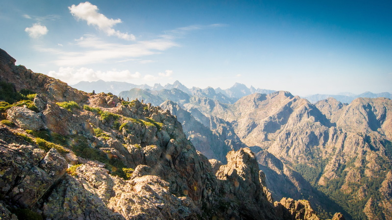 tranquility, mountains, sun, day, formation, idyllic, 4K, mountain, tranquil scene, travel, beauty in nature, cloud - sky, mountain peak, remote