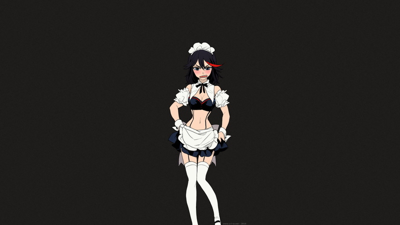 portrait, headwear, young adult, Shokakuya, adult, women, illustration, fashion, short skirt, indoors, beauty, Kill la Kill, studio shot, young women, cosplay