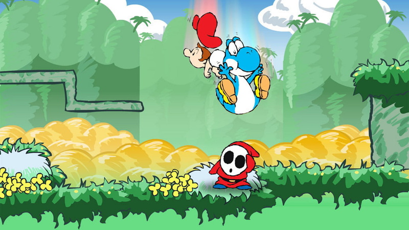 Shy Guy, Yoshi, 720P, Super Mario Advance 3 - Yoshis Island, Mario