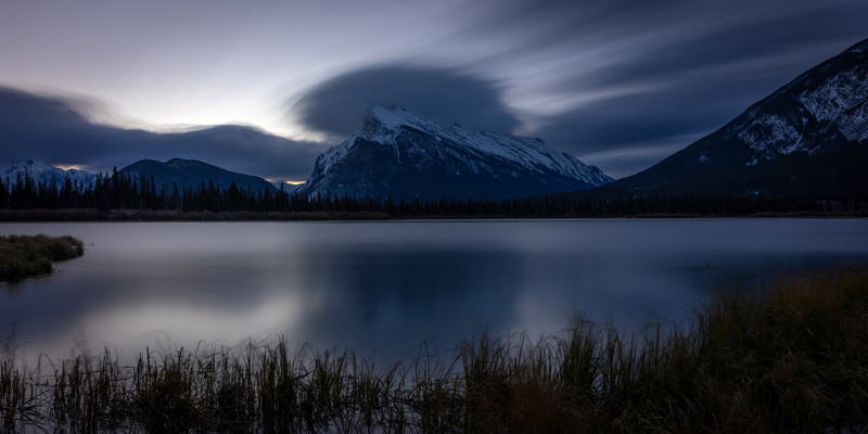 national, park, lakes, rundle, vermillion, mount, banff, 4K