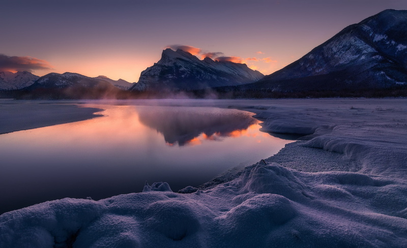 Vermillion Lakes, 1080P, Banff, Canada, Mt Rundle