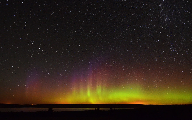 night, nature, stars, northern, 720P, lights, borealis, hd, aurora