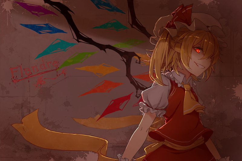 720P, rinrin-shi, touhou, flandre, scarlet, vampire