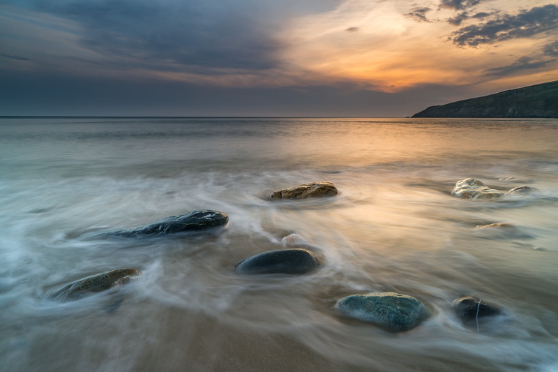 outdoors, seashore, cloud - Sky, scenics, golden hour, hour, wave, coast, Anglesey, golden, landscape, Church  Bay, water, nature, Surf, rock - Object