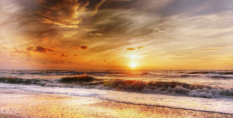 holiday, 2K, scenics - nature, wind, blue sky, tranquil scene, clouds, beauty in nature, bright, abendstimmung, Nature, leisure, golden, coast, gold, horizon