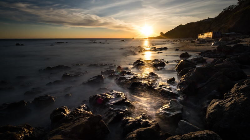 fuji, Malibu, photography, 1080P, landscape, California, sunset, golden hour, long exposure, hour, united states, coastline, california, travel, water
