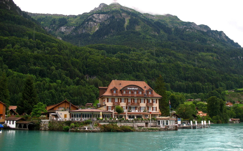 1920x1200, europe, austria, world, wolfgangsee, concrte, white, salzburg, 1080P, brown, bouse
