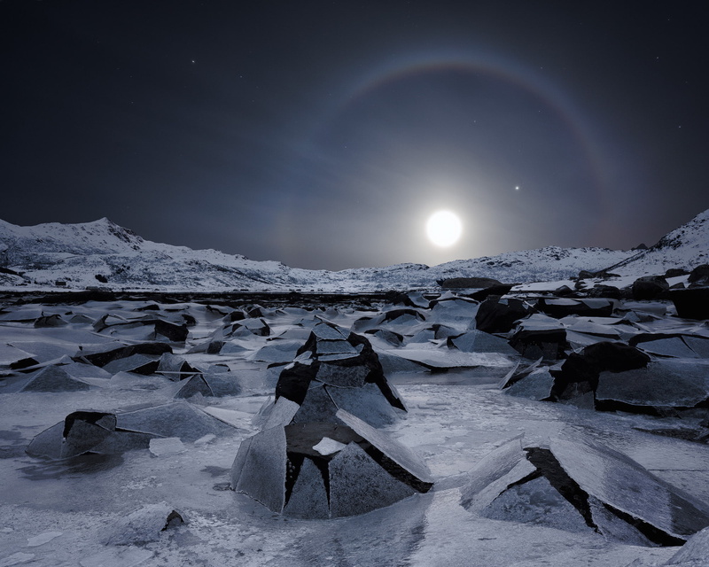 nature, frozen lake, stones, night, 1080P, rock, long exposure, Lofoten, snow, Norway, landscape, clear sky, winter, mountains, Moon, moonlight, Simone Cmoon