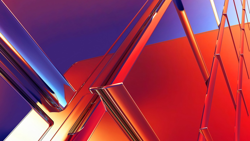 4K, Glassy, abstract, Tiles, k