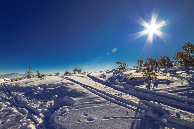 sky, ski run, winter, covering, powder snow, wagrain, austria, blue sky, bright, day, winter time, ski track, winter magic, snowy, tranquility, clear sky