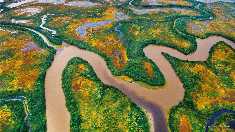 2K, copper, alaska, Nature, delta, river