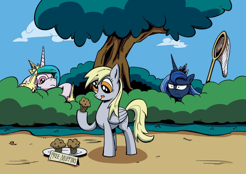 Princess Luna, Princess Celestia, My Little Pony: Friendship is Magic, TV Show, Derpy Hooves, 1080P