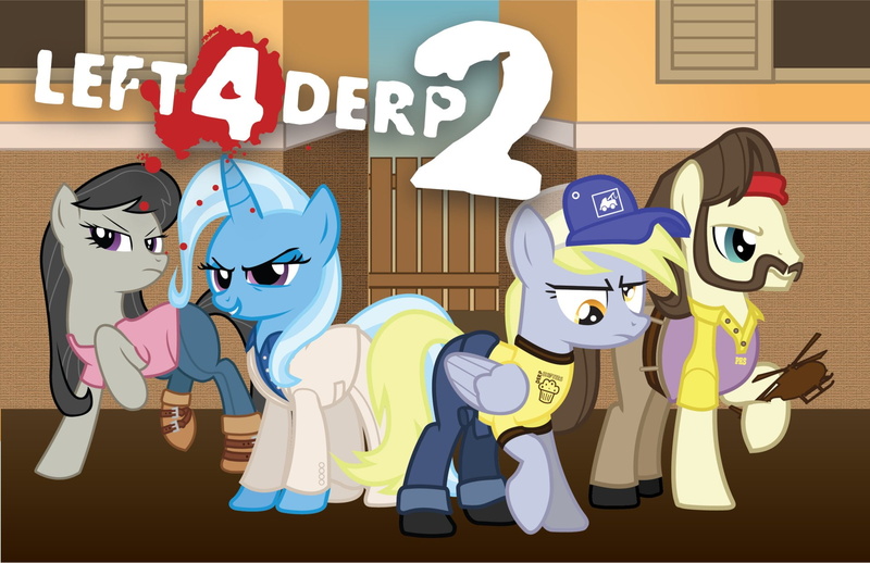 1080P, Derpy Hooves, Trixie (My Little Pony), Crossover, TV Show, Octavia Melody