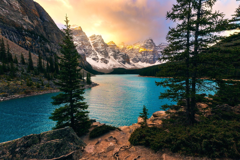 Mountain, Canada, Moraine Lake, Banff National Park, 5K, Lakes, Lake