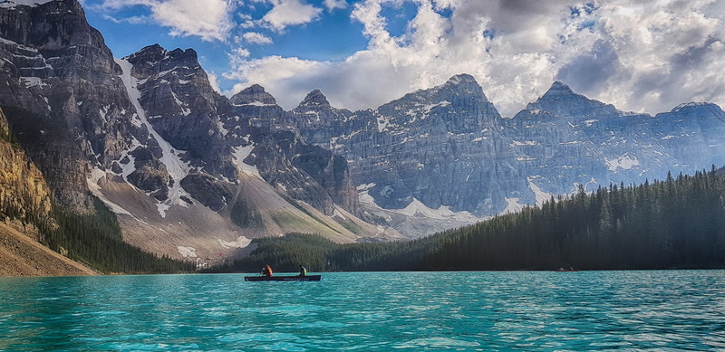 622 moraine lake rd, 4K, banff, sky, mountain, tranquility, mountain range, beauty in nature, lake, land, nature, field, travel, outdoors, nautical vessel