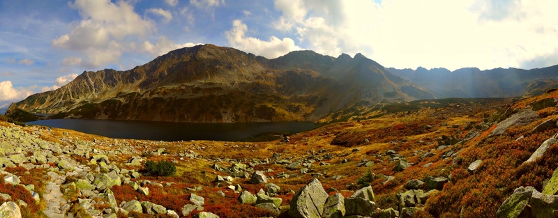 lake, environment, no people, cloud - sky, solid, beauty in nature, landscape, scenically, scenics - nature, the high tatras, valley of five ponds, mountains