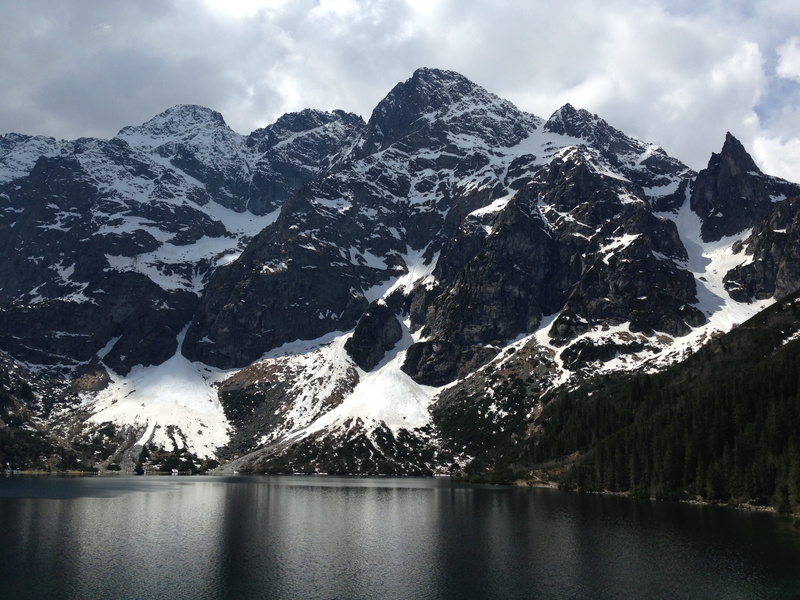 environment, Mountains, the high tatras, reflection, cloud - sky, polish tatras, snow, lake, snowcapped mountain, beauty in nature, tranquility, High Tatras
