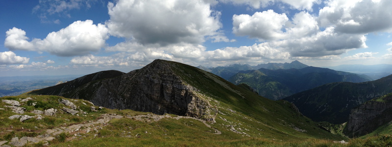 mountains, trail, day, beauty, cloud - sky, tatry, panoramic, geology, sky, no people, scenics - nature, mountain range, tranquility, mountain peak, beauty in nature