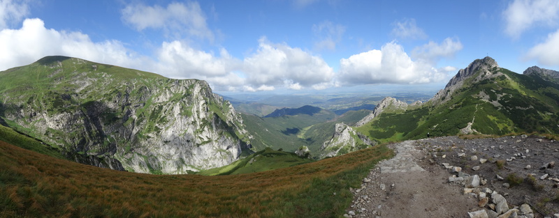mountains, landscape, valley, nature, the national park, day, tranquility, 8K, cloud - sky, environment, idyllic, poland, mountain peak, no people, mountain