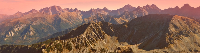 range, scenics - nature, sunset, no people, the national park, tourism, beauty in nature, extreme terrain, tatry, solid, tops, photography, land, environment