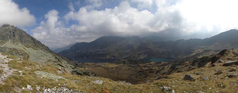 nature, cloud - sky, mountain, panorama, the high tatras, environment, autumn, day, poland, mountain range, sky, panoramic, valley of five ponds, the beauty of the mountains