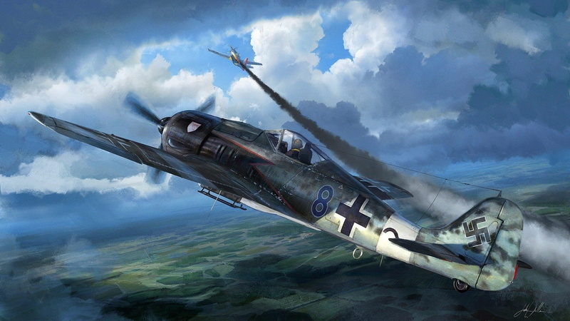 aircraft, 1080P, World War II, Military Aircraft, military, airplane, Luftwaffe, Focke Wulf, Germany, Fw 190