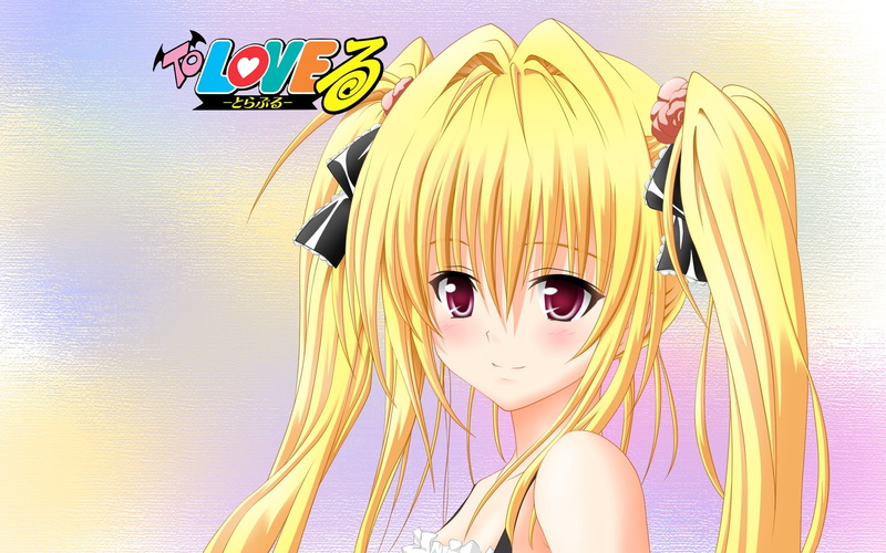 Blush, Golden Darkness, Anime, Smile, 1080P, Red Eyes, Blonde, To Love-Ru, Long Hair
