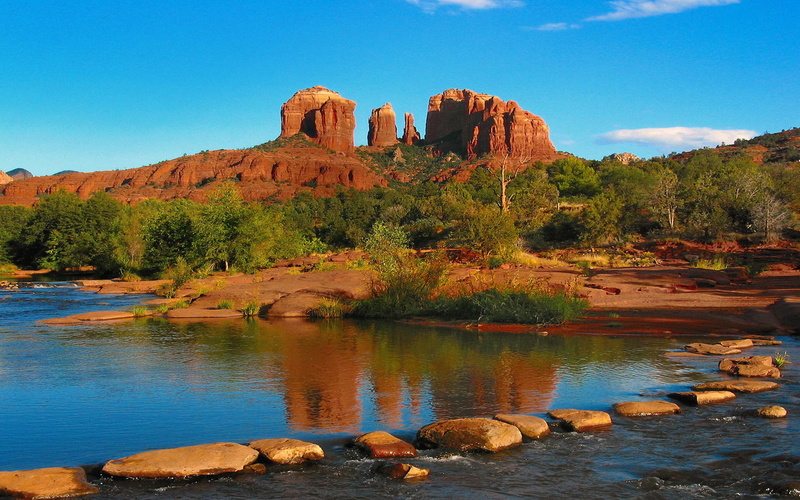 landmark, famous, coconino, forest, cathedral, located, national, rock, county, 1080P, us, sedona, hd, arizona, yavapai