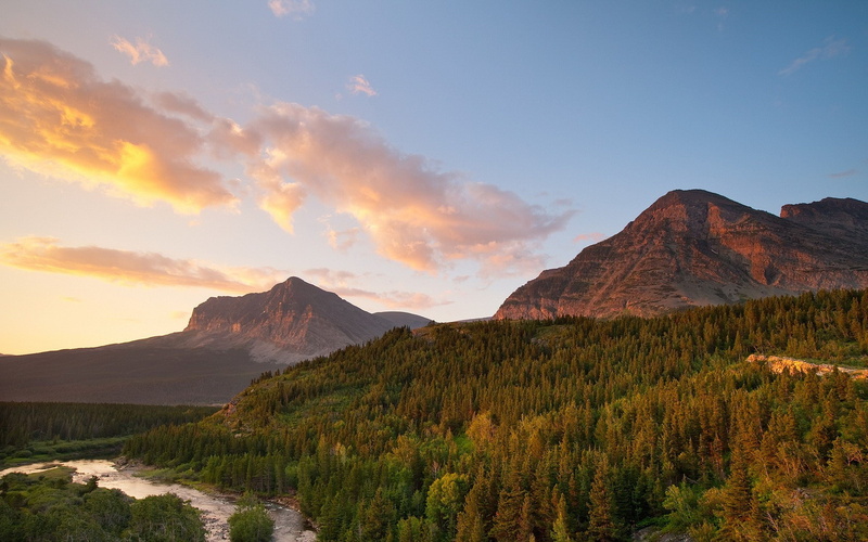 river, sunset, travel, 4K, mountain range, formation, mountain, land, no people, mountains, landscape, purity, scenics - nature, environment, outdoors